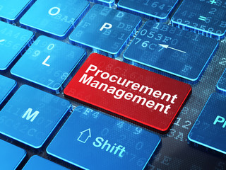 Fototapeta premium Business concept: Procurement Management on computer keyboard