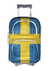 Travel suitcase, the concept of emigration