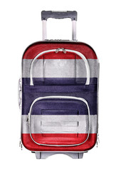 Travel suitcase, the concept of emigration