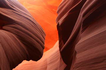 paroi du lower Antelope Canyon, Arizona