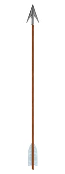 realistic 3d render of arrow