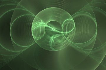 Naklejka premium Background green circle fon