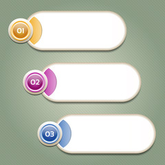 Obraz premium Vector Progress Background / Product Choice or Version. eps 10