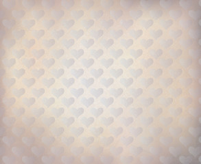 Fototapeta premium Vector white background with heart pattern.