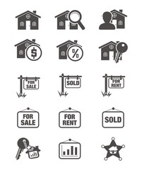 real estate silhouette icon