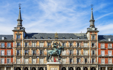 Obraz premium Plaza Mayor, Madrid, Spain