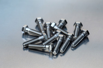 Group of Steel Bolts
