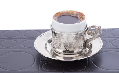 Turkish Coffee on Plate