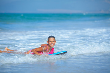 Summer vacation - surfer girl.