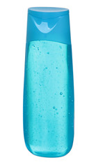 Plastic Bottle with liquid soap on a white background