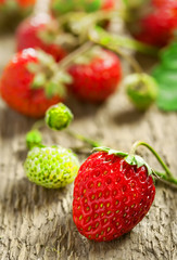 Strawberry on a table