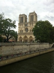 Fototapeta na wymiar Notre Dame desde el Sena