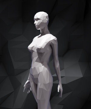 Stylized 3D woman