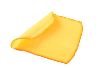 Slice of smoked cheese