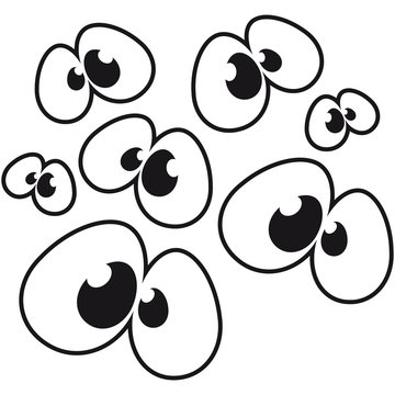 Funny Comic Eyes Pattern