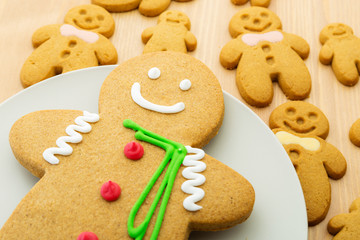 Group of gingerbread cookies