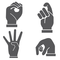 Fototapeta premium hand sign, hand set