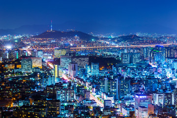 Obraz premium Seoul skyline