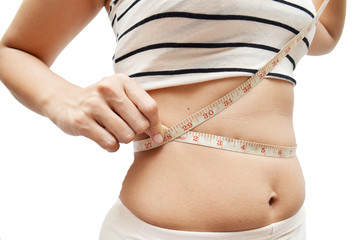 Fat female belly