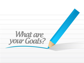 what are your goals message illustration design