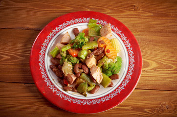 Cassoulet with pork sausage