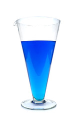 laboratory glassware isolated on white background
