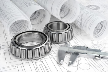 roller bearings, gauge  and drawings