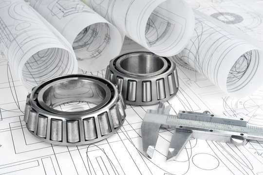 roller bearings, gauge  and drawings