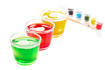 Coloring eggs for Easter