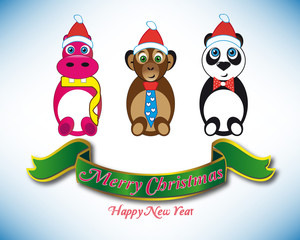 Animals on Christmas time