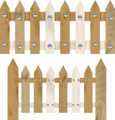 Wood fence