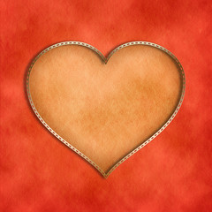 Greeting card template on Valentine's Day