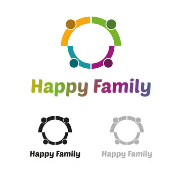 Happy family logo