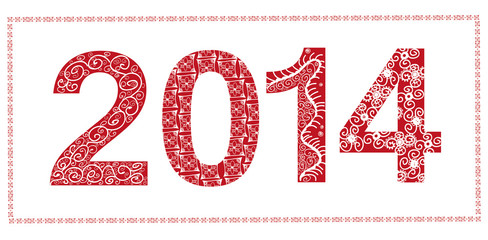 2014 - vector illustration