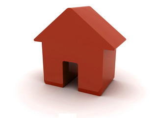 3D red house. - 59538477