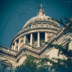St Paul's Cathedral vintage coaster