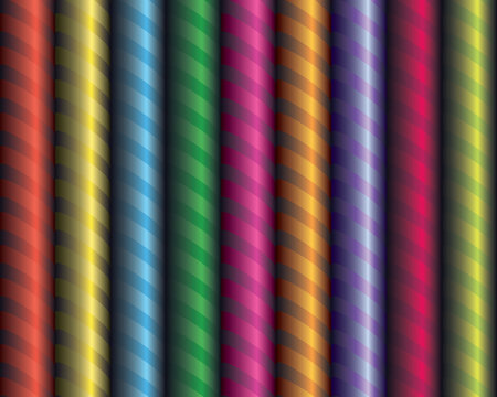 Decorative Colored Ribbon Wrapped Around The Tube