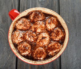 Hot chocolate with marshmallows