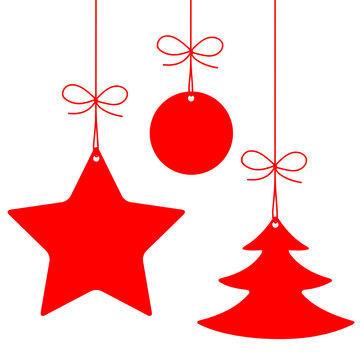 Etiquettes (&eacute;toile sapin boule joyeuses f&ecirc;tes no&euml;l joyeux)