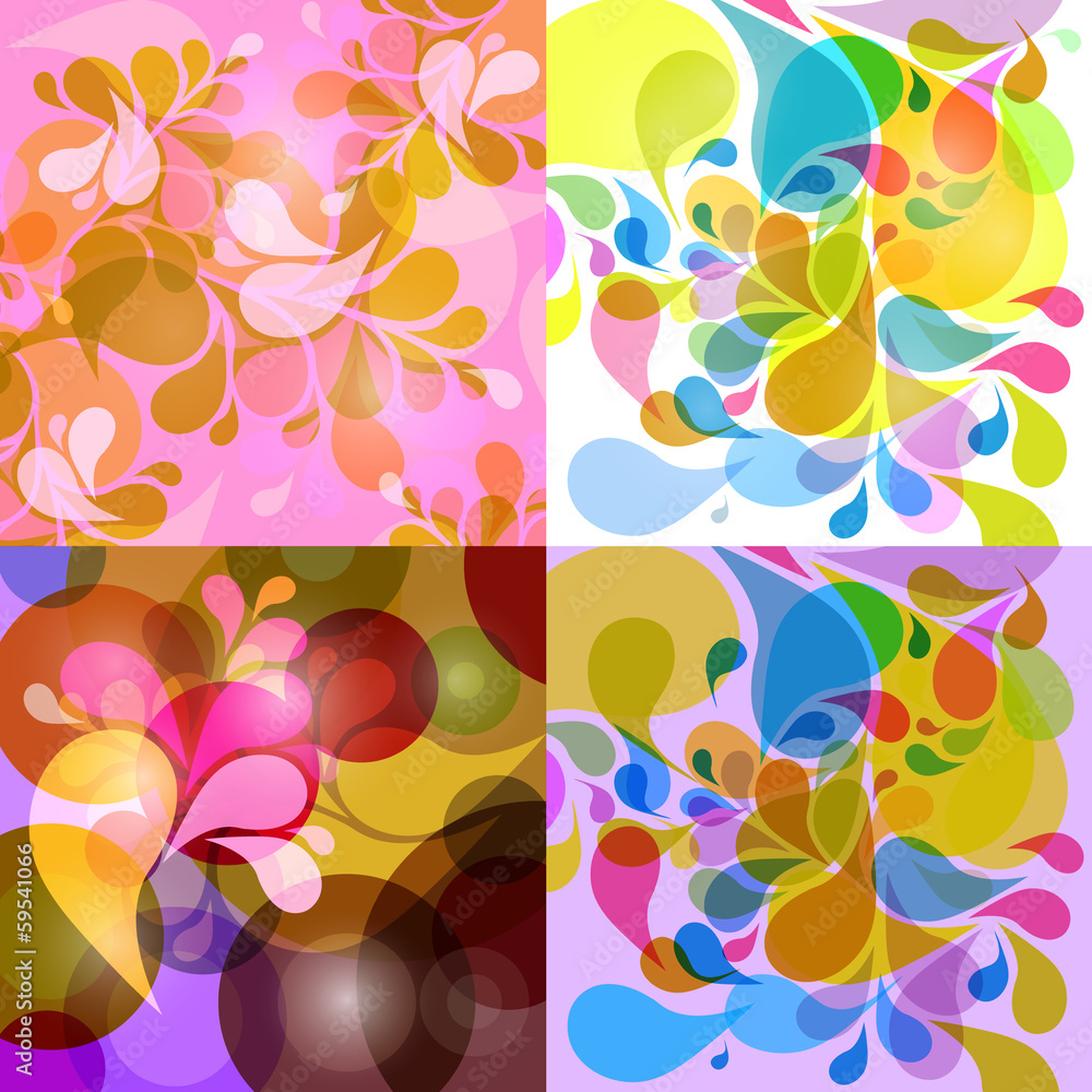 Poster Abstract colorful vector background