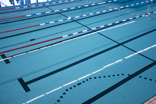 Olympic swimming pool lanes