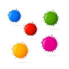 Colorful Vector Blots Icons