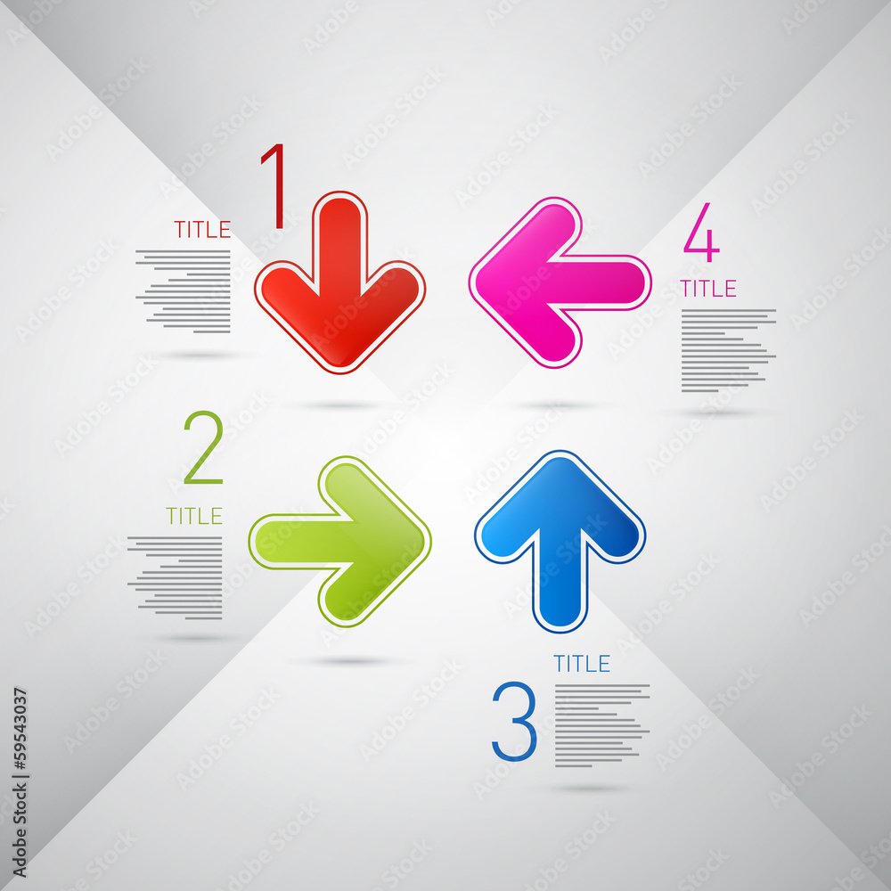 Poster vector progress steps for tutorial, infographics