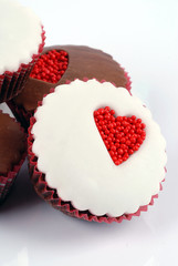 cupcake con cuori