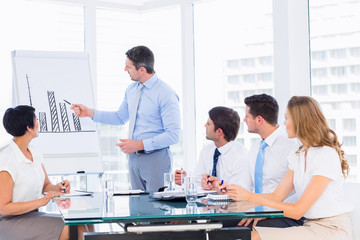 Business people in office at presentation