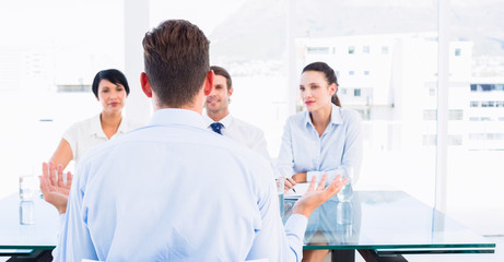 Recruiters checking the candidate during job interview