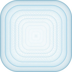 Square frame or button with rounded corners.