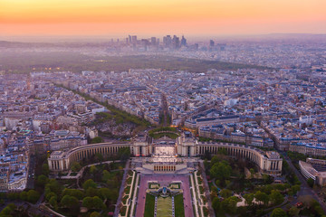 Paris from top view