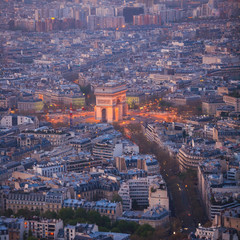 Paris from top view