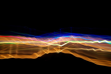 Abstrakte Langzeitbelichtung